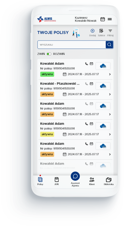 Polisy w&nbsp;kieszeni klienta